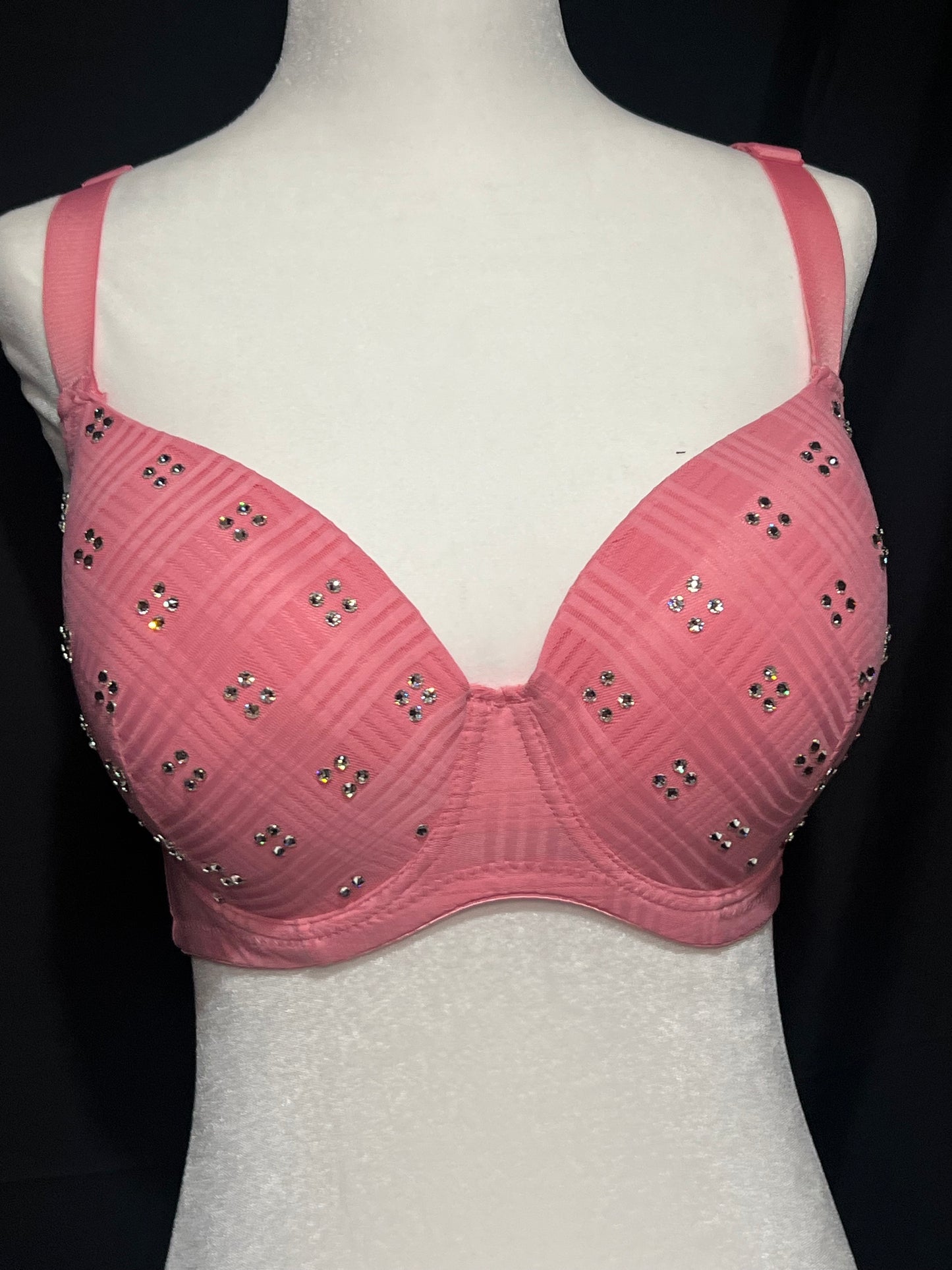 BabyBelle Crystal Checkered Bra