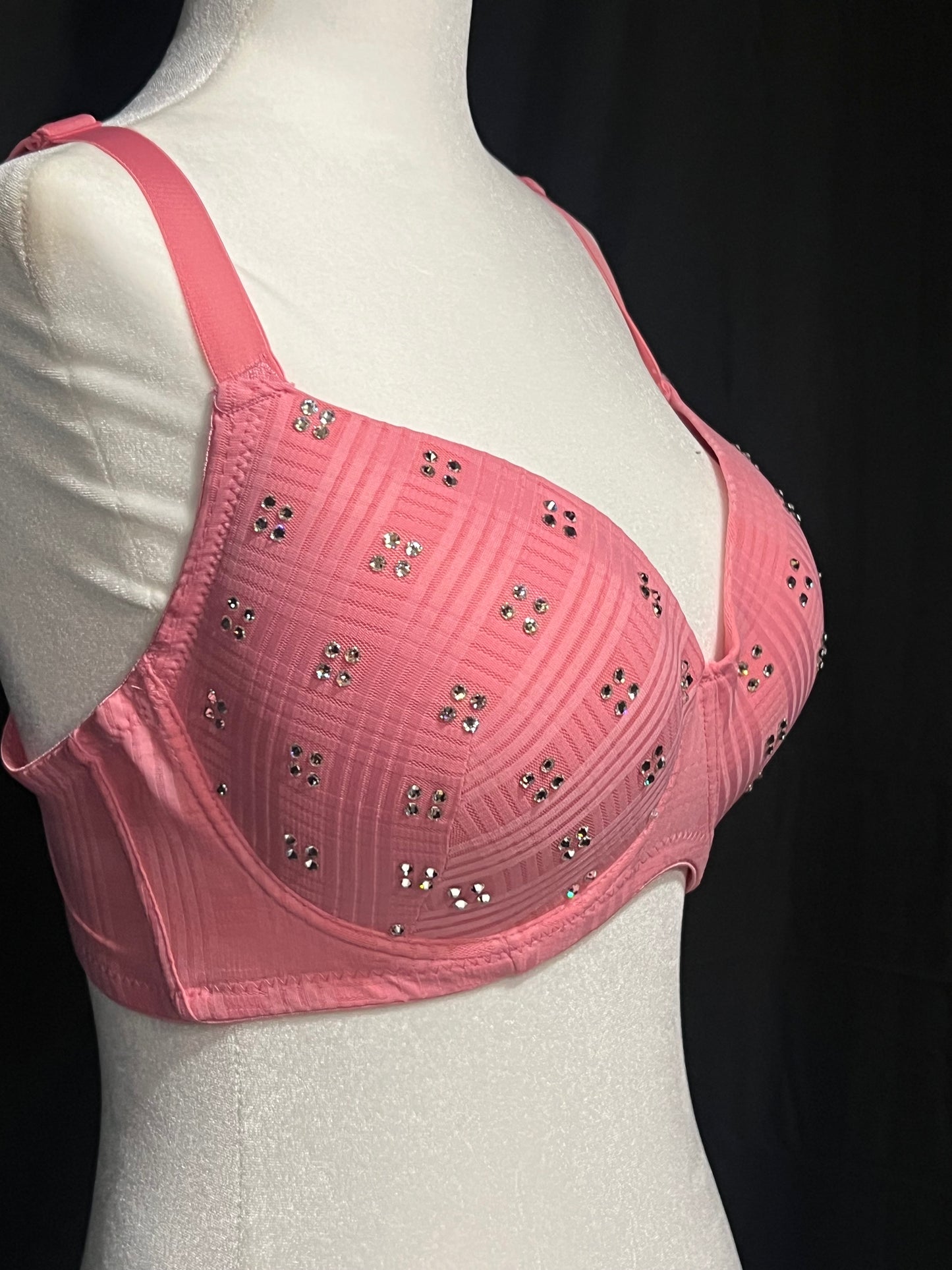 BabyBelle Crystal Checkered Bra