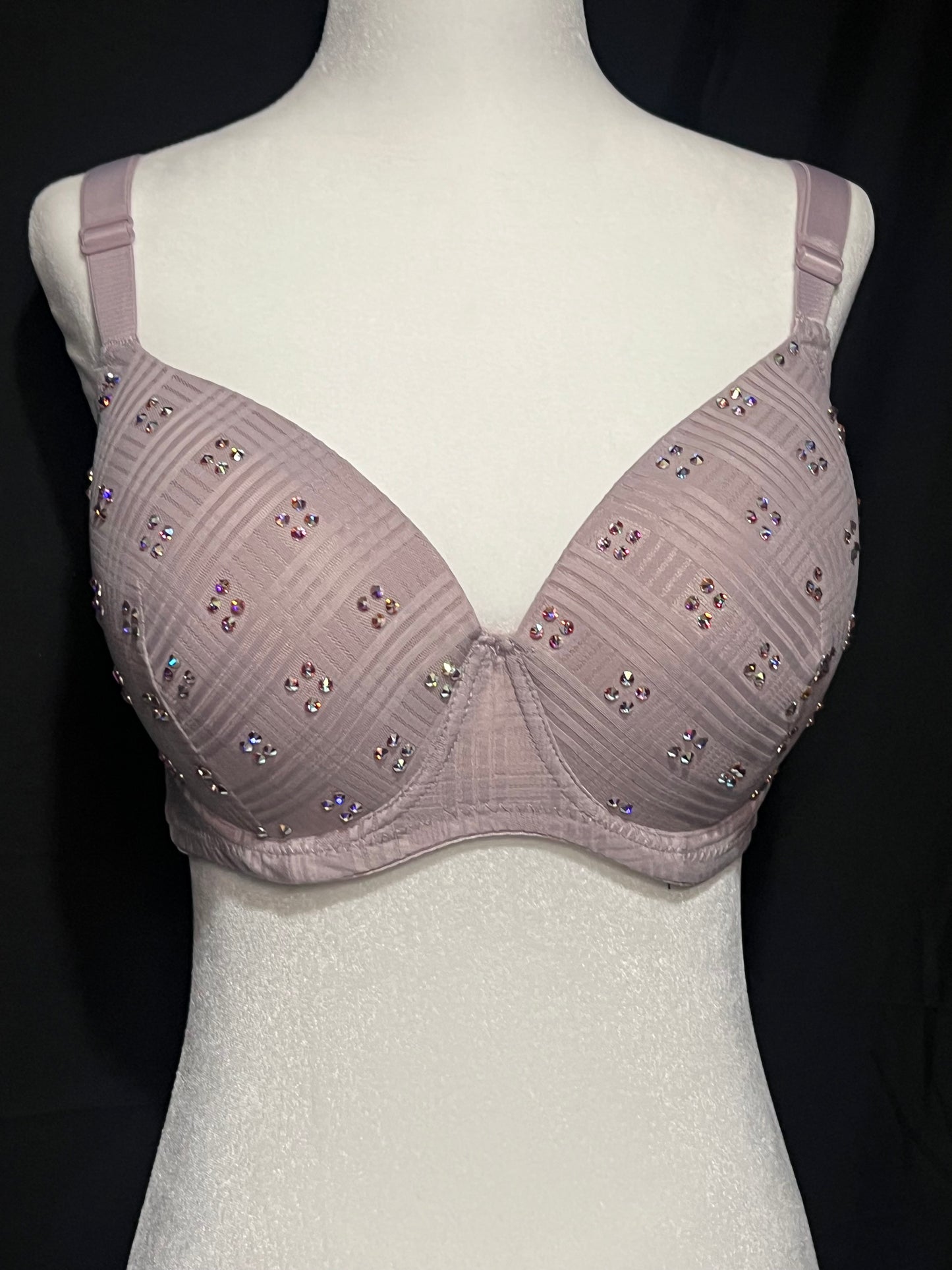 BabyBelle Crystal Checkered Bra