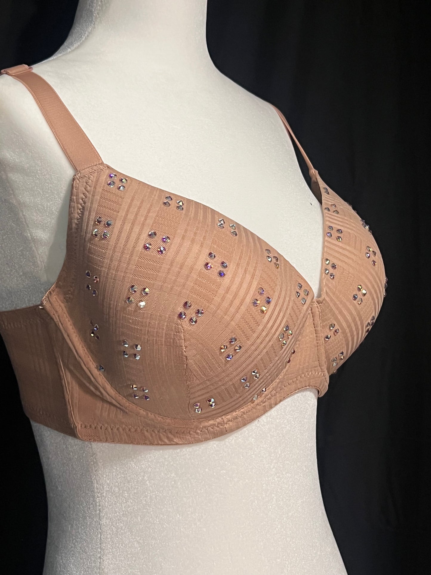 BabyBelle Crystal Checkered Bra