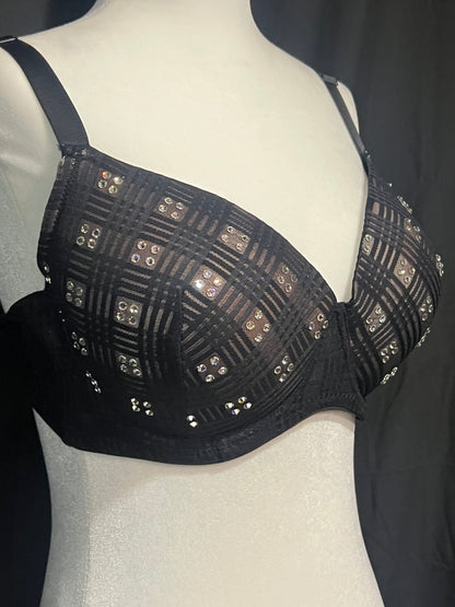 BabyBelle Crystal Checkered Bra