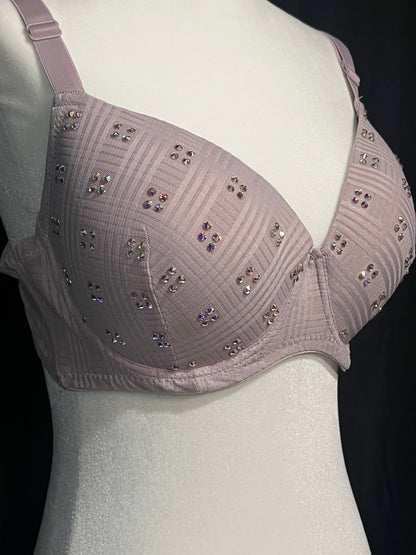 BabyBelle Crystal Checkered Bra