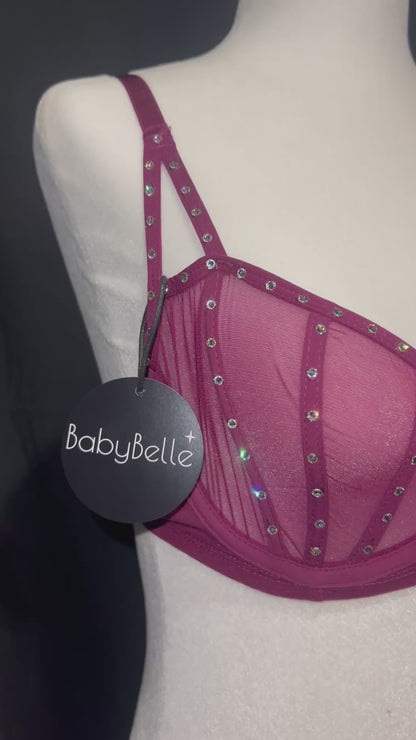 BabyBelle Sheer Plum