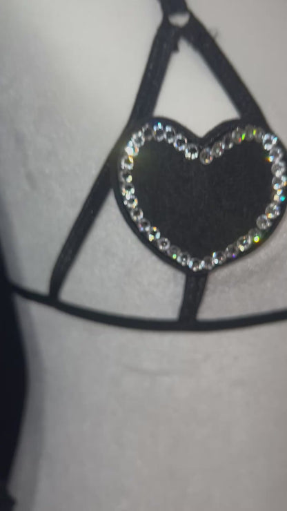 BabyBelle Heart & Tie T-Back Set
